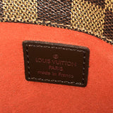Louis Vuitton Umhängetasche Handtasche Aubagne Damier Leinwand N51129 Braune Frauen benutzten authentisch