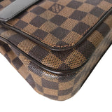 Louis Vuitton 어깨 가방 핸드백 Aubagne Damier Canvas N51129 브라운 여성 사용 진품