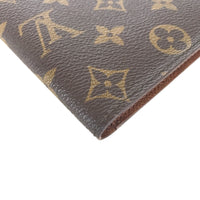 LOUIS VUITTON Long Wallet Purse Portochequier Cartes Crdit Monogram canvas M62225 Brown mens(Unisex) Used Authentic