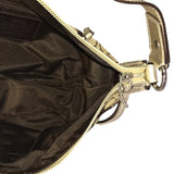 COACH Handbag Sling bag Signature canvas F13740 Beige gold Women Used Authentic