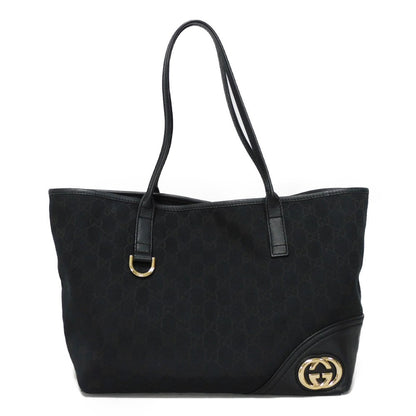 GUCCI Tote Bag 169946 GG canvas black GG canvas New Britt Abby Tote