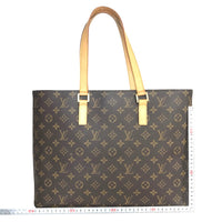 LOUIS VUITTON Tote Bag Sling bag Luco Monogram canvas M51155 Brown Women Used Authentic