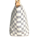 LOUIS VUITTON Tote Bag Handbag Saleya PM Damier Azur Canvas N51186 White gray Women Used Authentic