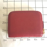 PRADA Coin case Compact wallet Safiano leather 1MM268 Red Women Used Authentic