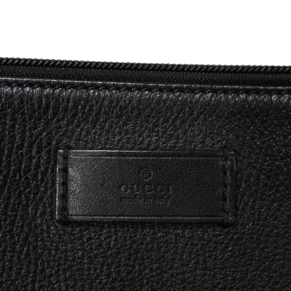 GUCCI Shoulder Bag 257301 Calf leather (embossed) black GG Shima Messenger bag