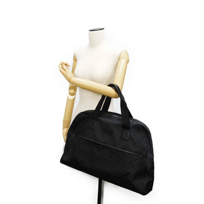 GUCCI Handbag 293573 GG nylon canvas x calf leather (embossed) black GG nylon Boston Duffel bag