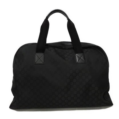 GUCCI Handbag 293573 GG nylon canvas x calf leather (embossed) black GG nylon Boston Duffel bag