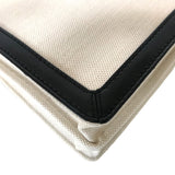 BALENCIAGA Shoulder Bag Cross body Navy Pochette canvas 339937 1080 Y 528147 Black White Women Used Authentic