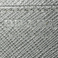 PRADA Coin case Round zip Safiano leather 2MC122 Navy mens(Unisex) Used Authentic