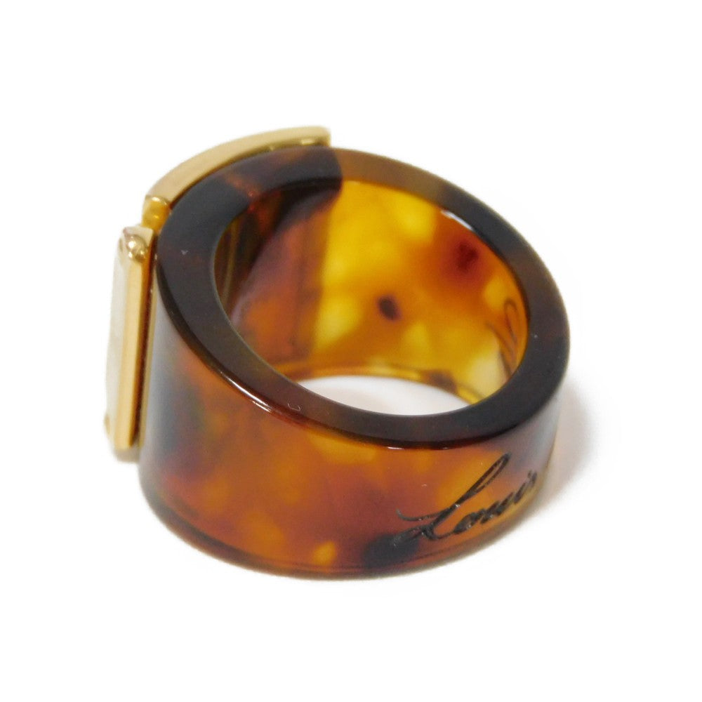 LOUIS VUITTON Ring M65203 Resin Havana S-shaped lock Berg Rockmee