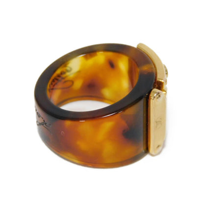 LOUIS VUITTON Ring M65203 Resin Havana S-shaped lock Berg Rockmee