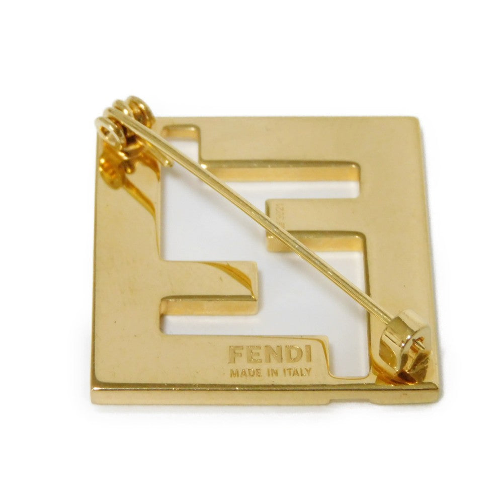 FENDI Brooch 8AG976 TL9 F0A47S enamel Bianco FF logo F is forever