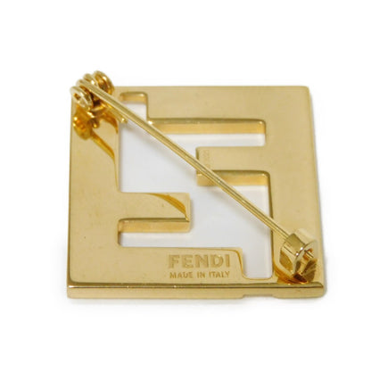 FENDI Brooch 8AG976 TL9 F0A47S enamel Bianco FF logo F is forever