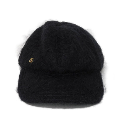 GUCCI cap 729349 3HANB 1000 Wool, Mohair: 78(%) x Wool: 16(%) x Nylon: 6(%) black GG Marmont Mohair Baseball Cap M