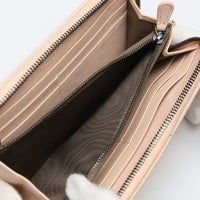 BOTTEGAVENETA Long Wallet Purse Zip Around INTRECCIATO Mesh Eleven leather 114076v001n pink Women Used Authentic