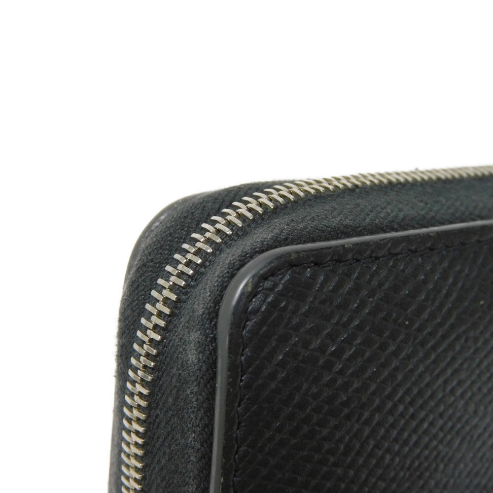 CELINE Coin case 10B66 Grained calfskin (embossed) Dark gray New logo Compact zipped wallet