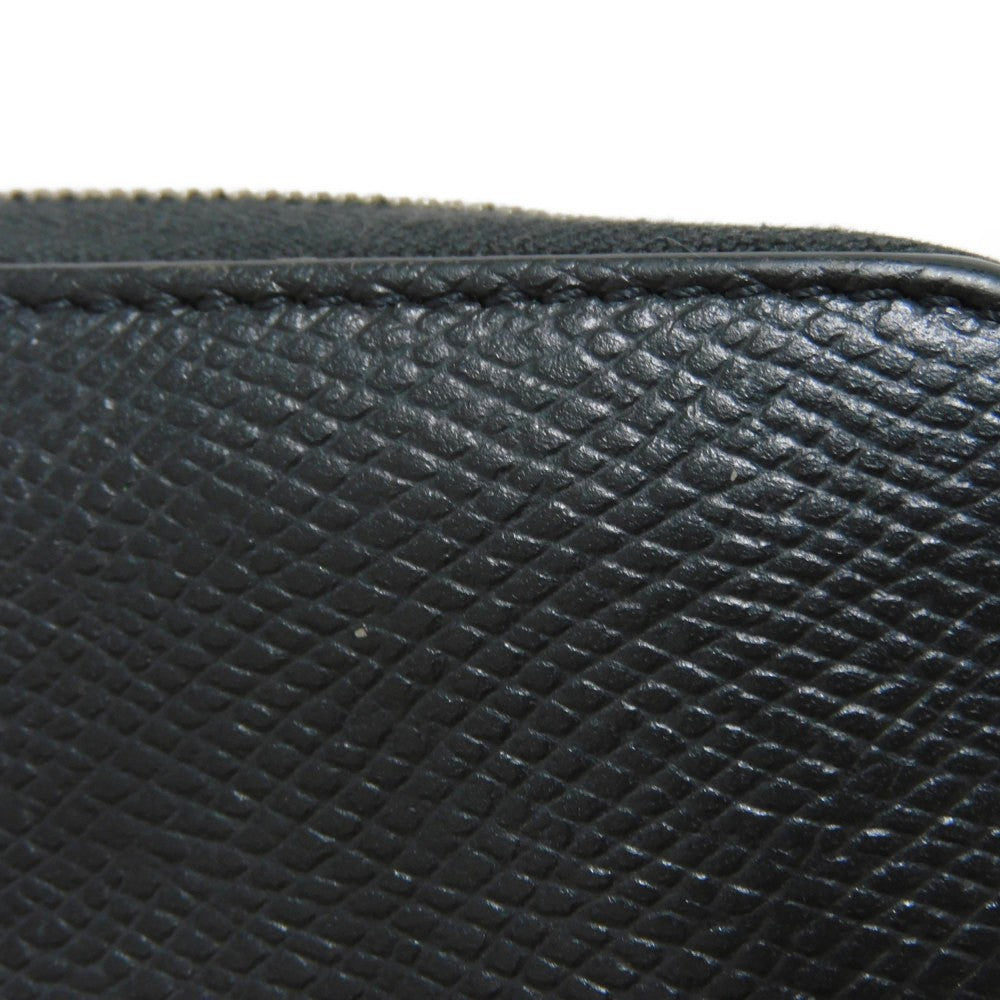 CELINE Coin case 10B66 Grained calfskin (embossed) Dark gray New logo Compact zipped wallet