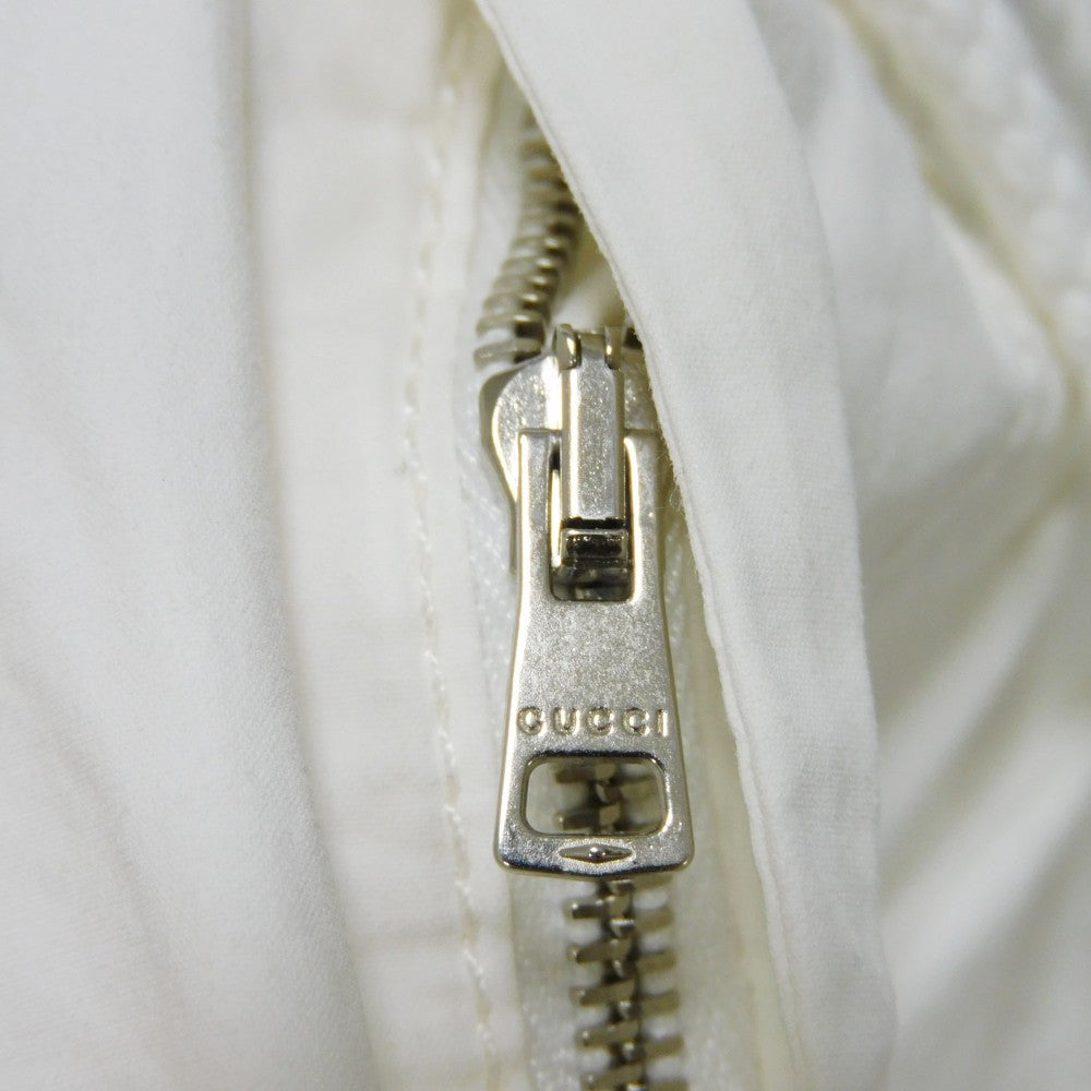 GUCCI Pants 604171 XDAX3 9061 Cotton (acrylic coating) white Web stripe Sherry Line Cargo Pants 46