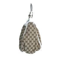 Gucci Handbag Sling Bag Abbey Nylon 189833 Mujeres blancas marrones usadas auténticas