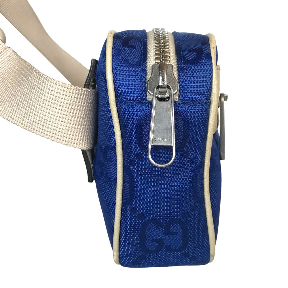 GUCCI Waist bag 631341 520931 Nylon Blue beige Sling bag off the grit