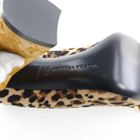 BOTTEGAVENETA pumps Leopard Pattern Pony, Patent Leather beige Women Used Authentic