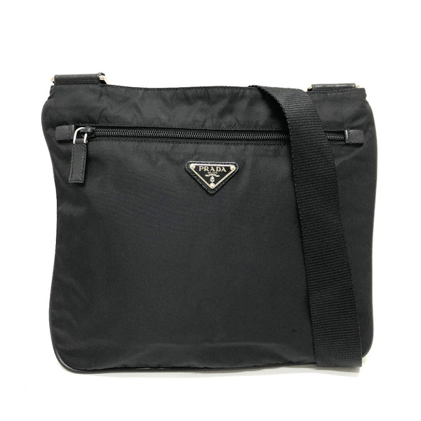 PRADA Shoulder Bag Bag Triangle logo Nylon 2VH563 black unisex(Unisex) Used Authentic