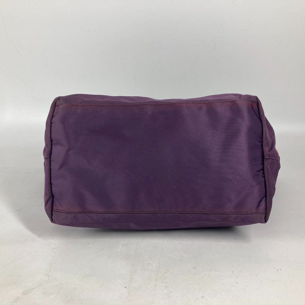 PRADA Tote Bag Enamel / nylon purple logo