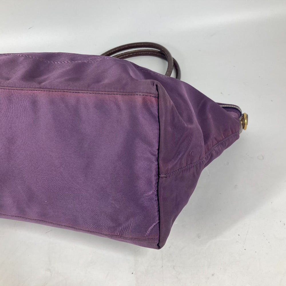 PRADA Tote Bag Enamel / nylon purple logo