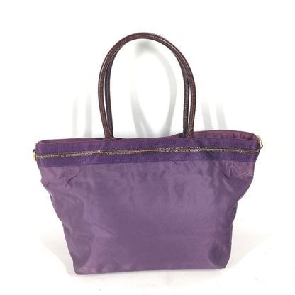 PRADA Tote Bag Enamel / nylon purple logo