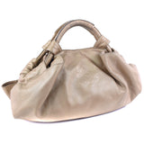 LOEWE Handbag Upper Aire lambskin gold Women Used Authentic
