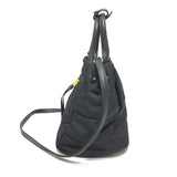 PRADA Handbag 2WAY Tessuto Bomber Ribbon Nylon 1BG005 black Women Used Authentic