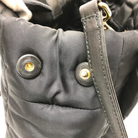 PRADA Handbag 2WAY Tessuto Bomber Ribbon Nylon 1BG005 black Women Used Authentic