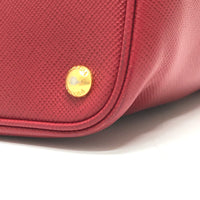 PRADA Handbag 2WAY Bag Shoulder Bag Front pocket Safiano leather BN2729 Red Women Used Authentic