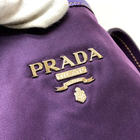 PRADA Tote Bag Bags Shoulder Bags logo saffiano leather BR3924 purple Women Used Authentic