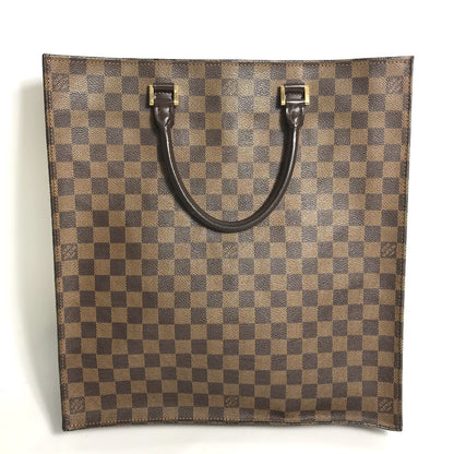 LOUIS VUITTON Tote Bag N51140 Damier canvas Brown Damier Sac Plat Women Used Authentic