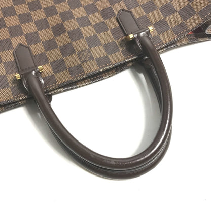 LOUIS VUITTON Tote Bag N51140 Damier canvas Brown Damier Sac Plat Women Used Authentic