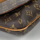 LOUIS VUITTON Shoulder Bag M51257 Monogram canvas Brown Monogram Musette Tango short Women Used Authentic
