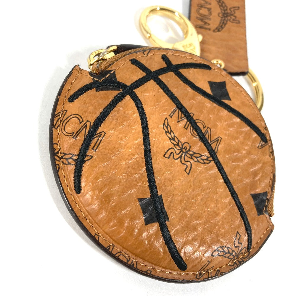 MCM Coin case leather Brown PUMA 50th Anniversary Collaboration PUMA Ball-shaped basketball mens Used Authentic