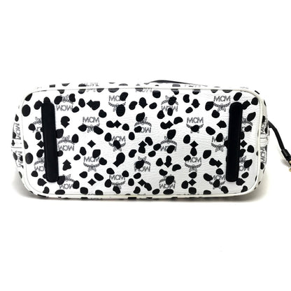 MCM Tote Bag Coated leather black LOVELESS collaboration dalmatian studs Women Used Authentic