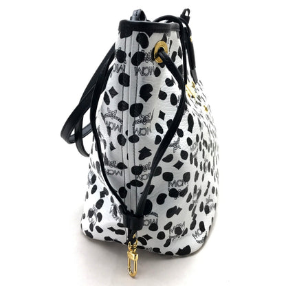 MCM Tote Bag Coated leather black LOVELESS collaboration dalmatian studs Women Used Authentic