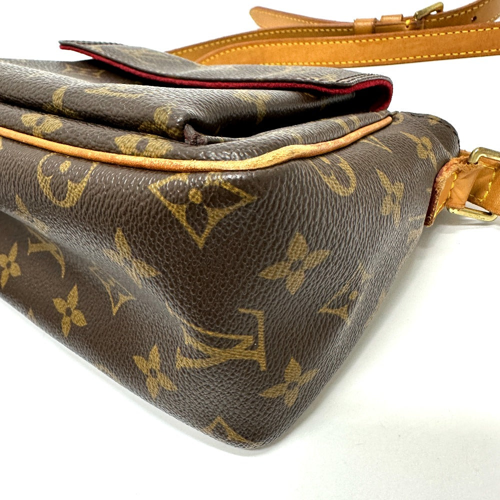 LOUIS VUITTON Shoulder Bag M51165 Monogram canvas Brown Vivasite PM Women Used Authentic