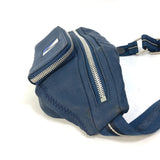 LOUIS VUITTON body bag M80706 Nylon canvas blue LV cup Mizenu mens Used Authentic