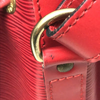 LOUIS VUITTON Shoulder Bag bag one belt Epi Petit Noe Epi Leather M44107 Red Women Used Authentic