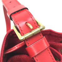LOUIS VUITTON Shoulder Bag bag one belt Epi Petit Noe Epi Leather M44107 Red Women Used Authentic