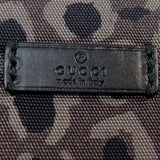 GUCCI Clutch bag business bag Leopard print gray unisex(Unisex) Used Authentic