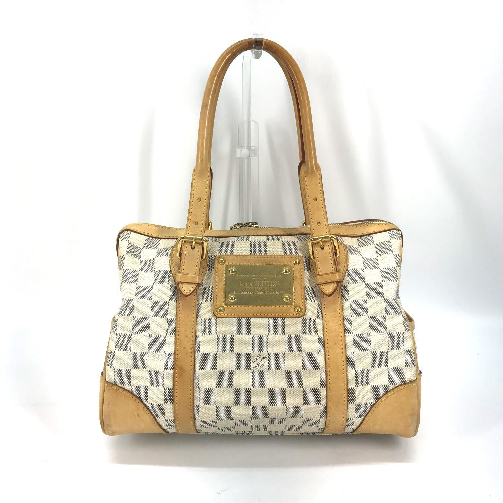 LOUIS VUITTON Handbag N52001 Damier Azur Canvas white Damier Azur Berkeley PM Women Used Authentic