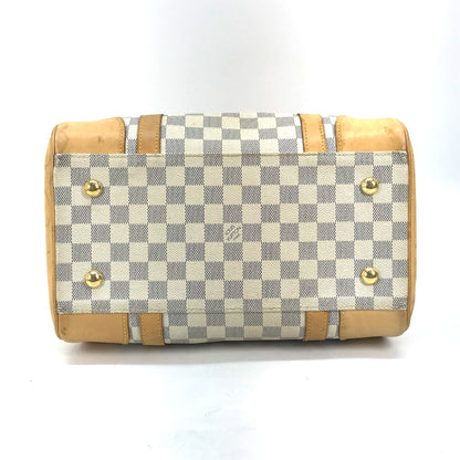 LOUIS VUITTON Handbag N52001 Damier Azur Canvas white Damier Azur Berkeley PM Women Used Authentic