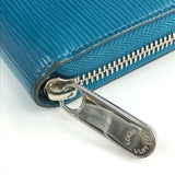 LOUIS VUITTON Long Wallet Purse M60311 Epi Leather blue Epi Zippy wallet unisex(Unisex) Used Authentic