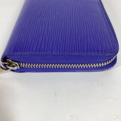 LOUIS VUITTON Long Wallet Purse M6030G Epi Leather purple Epi Zippy wallet Women Used Authentic