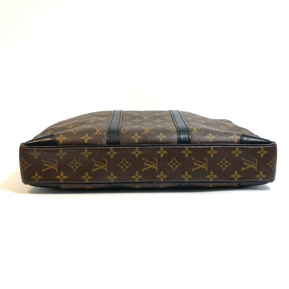 LOUIS VUITTON Briefcase M40225 Monogram canvas Brown Monogram Macasa Port Documan Voyajaj mens Used Authentic